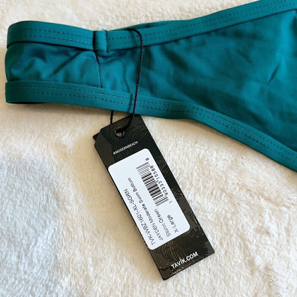 NWT Tavik Jayden Moderate Swim Bottom in Storm Green - Extra Large - Picture 5 of 9